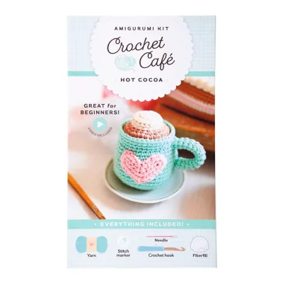 Crochet Cafe Amigurumi Kit Hot Cocoa