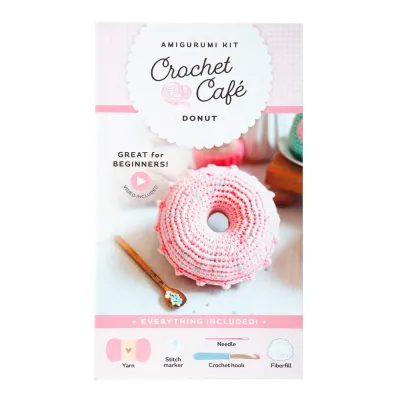 Crochet Cafe Amigurumi Kit Donut
