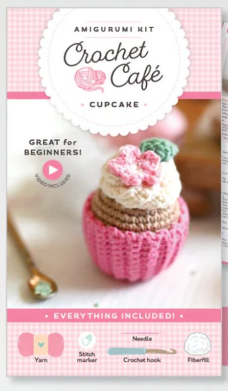 Crochet Cafe crochet kit DIY amigurumi craft kit complete beginner crochet set yarn and tools included