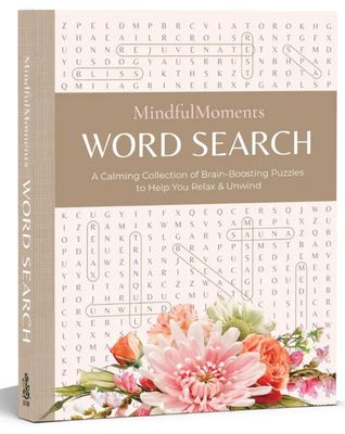 Mindful Moments Word Search puzzle book with calming word puzzles for stress relief and mindfulness