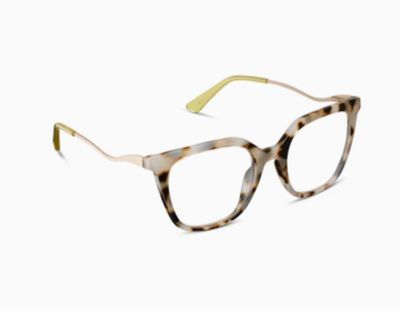 Peepers Josephine Chai Tortoise blue light reading glasses with warm chai tortoise frame
