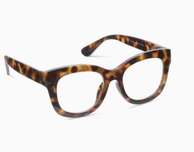 Peepers Center Stage Focus Tortoise blue light reading glasses with classic tortoise frame
