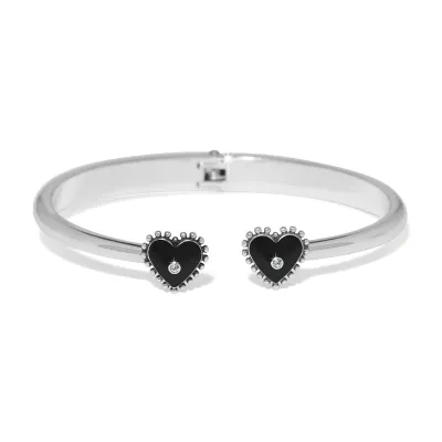 Pretty Tough Amour Heart Open Hinged Bangle