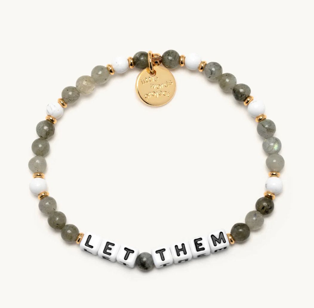 Little Words Project beaded bracelet with inspirational word design, colorful stretch style perfect for stacking or gifting.