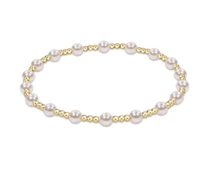 enewton 5mm pearl beaded stretch bracelet with classic elegant design, perfect for stacking or everyday wear.