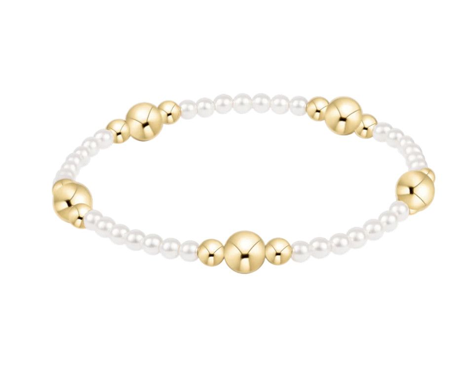enewton Purpose Gold 6mm Pearl Bracelet with classic gold beads at our Poughkeepsie NY boutique.
