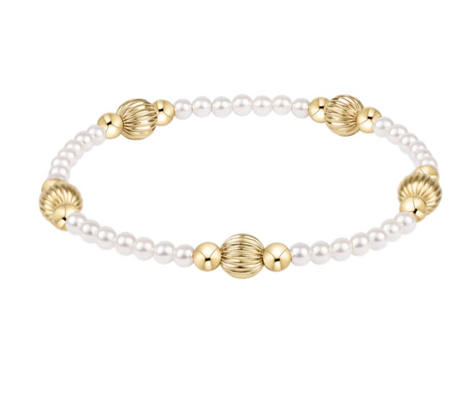 enewton Purpose Dignity 6mm Pearl Bracelet with gold beaded accents at our Poughkeepsie NY boutique.