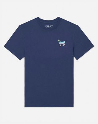 Kids' navy Coolness Drips graphic T-shirt with bold drip design and soft cotton feel
