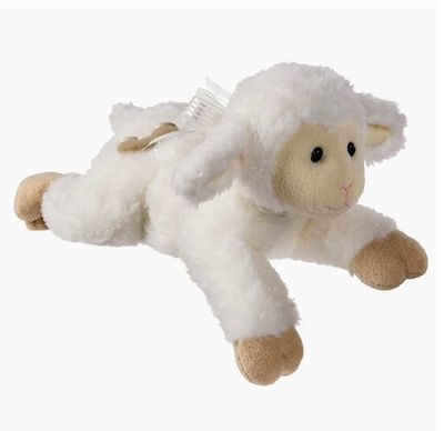 Christening Melody musical lamb plush that plays a lullaby, perfect for baby baptisms and nursery décor
