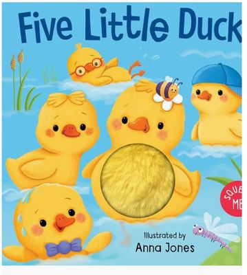 Five Little Ducks children’s book with colorful illustrations and classic counting rhyme story
