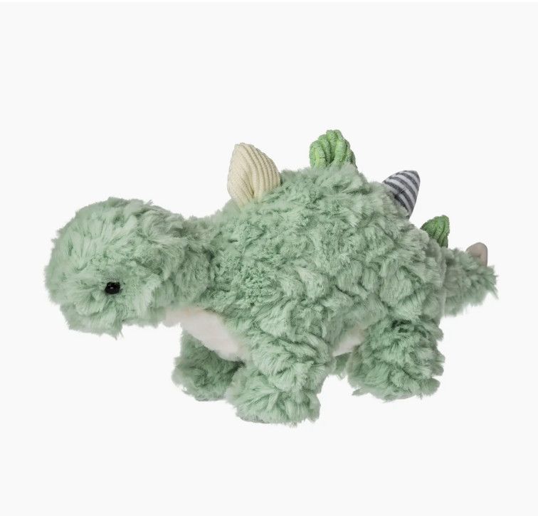 Putty Nursery mint stegosaurus plush with ultra-soft fabric and pastel green color for babies
