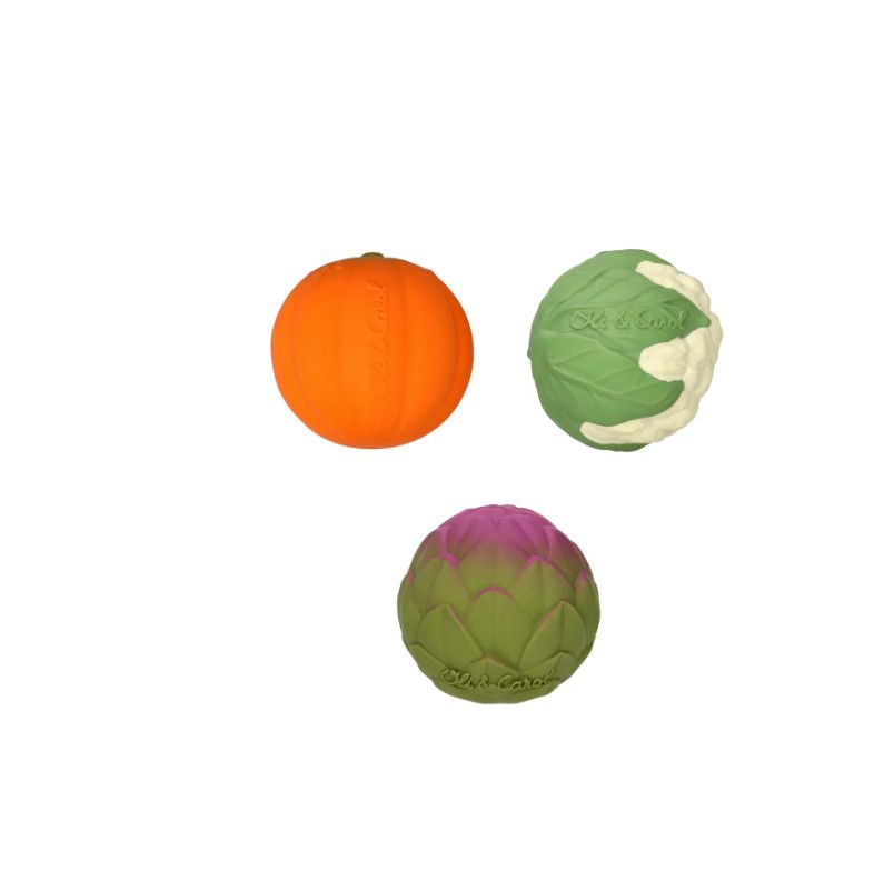Veggie Salad baby sensory balls toy set for infants at our Poughkeepsie NY boutique.