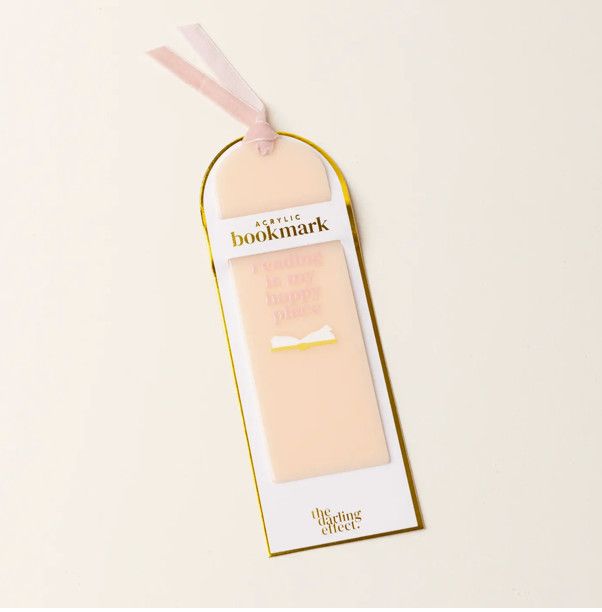 Reading Is My Happy Place acrylic bookmark at our Poughkeepsie NY boutique.