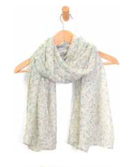 Green Darling Ditsy Floral Scarf