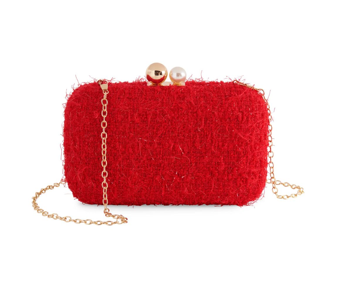 Mabel Minaudiere Clutch Red