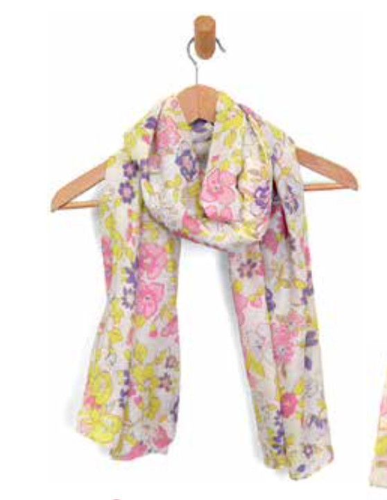 Multi Cutesy Floral Scarf