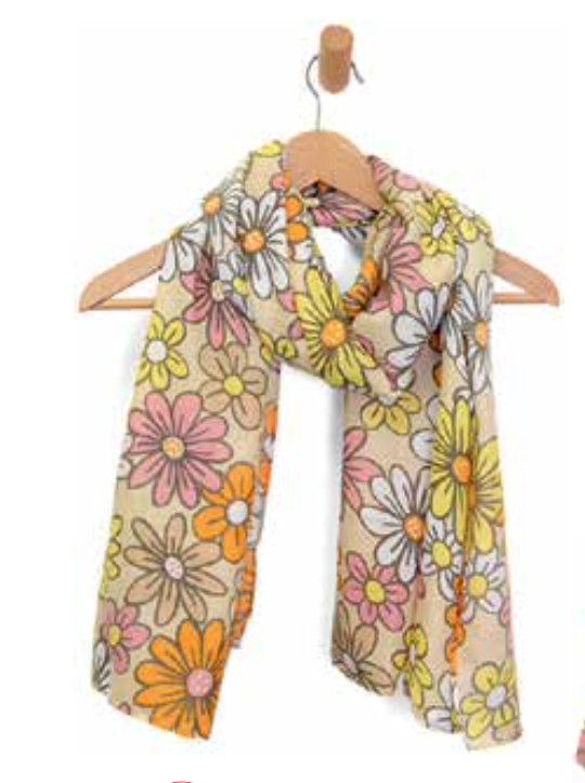 Retro Daisies Scarf