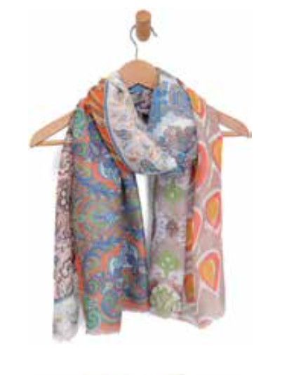 Mango Mixed Paisley Scarf