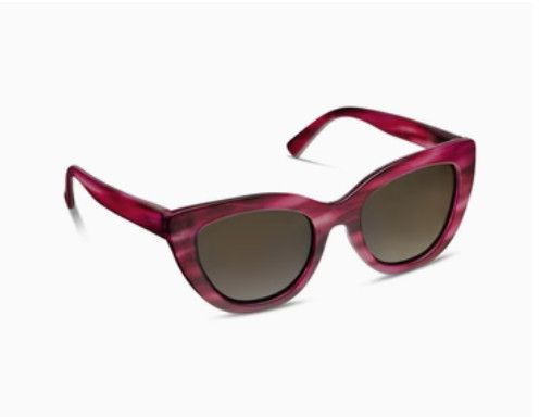 Peepers Capri Polarized Sunglasses Magenta Horn 0.00