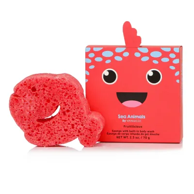 Spongellé® 'Fiona Fish' Body Wash Infused Buffer - Sea Animals