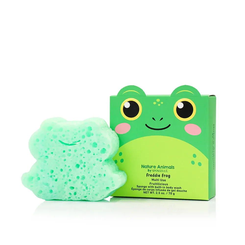 Spongellé® 'Freddie Frog' Body Wash Infused Buffer - Nature Animals