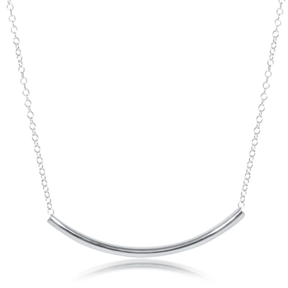 Enewton 16 inch sterling silver Bliss Bar necklace, minimalist worry-free wear silver jewelry
