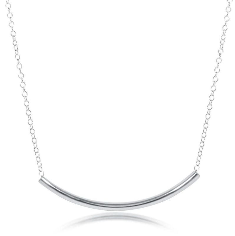 Enewton 16 inch sterling silver Bliss Bar necklace, minimalist worry-free wear silver jewelry
