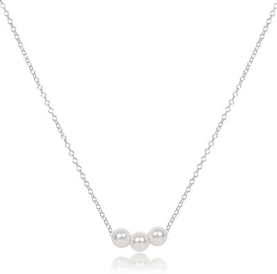 Enewton 16 inch sterling silver Joy necklace with pearl, dainty worry-free wear pearl jewelry
