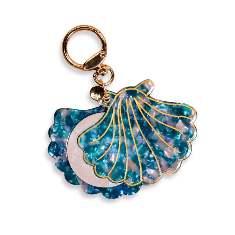 Seashell Mini Mirror Bag Charm