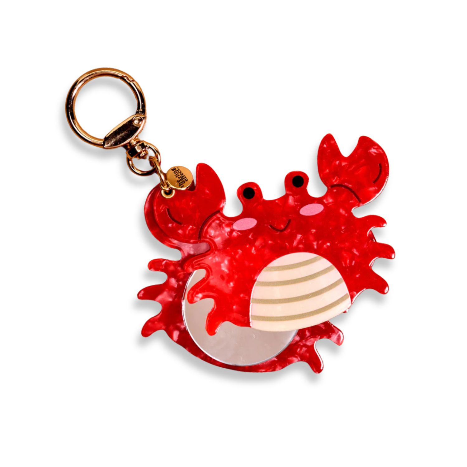 Crab Mini Mirror Bag Charm