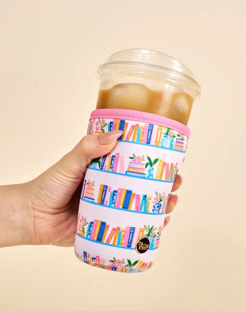 Large-Book Shelfie Sip Savvy Drink Sleeve