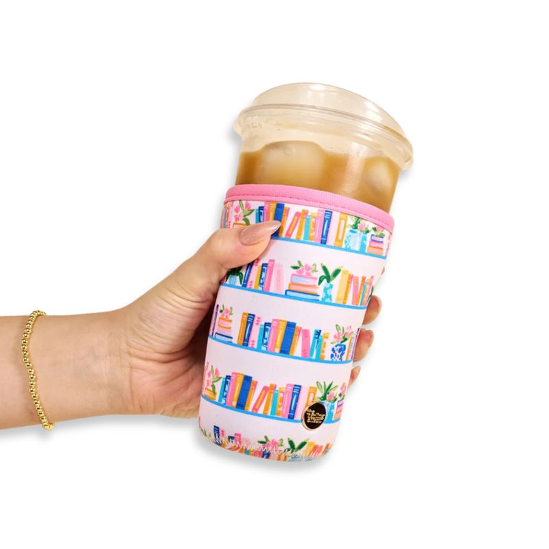 Large - Book Shelfie Sip Savvy Drink Sleeve