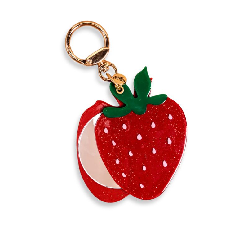 Strawberry Mini Mirror Bag Charm