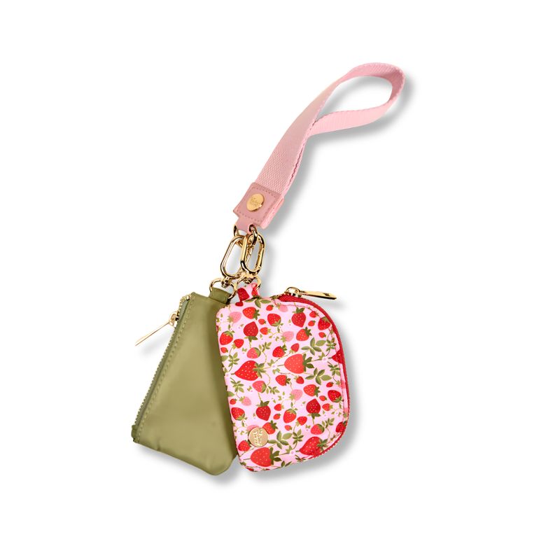 Strawberry Fields Dynamic Duo Pouch Wristlet
