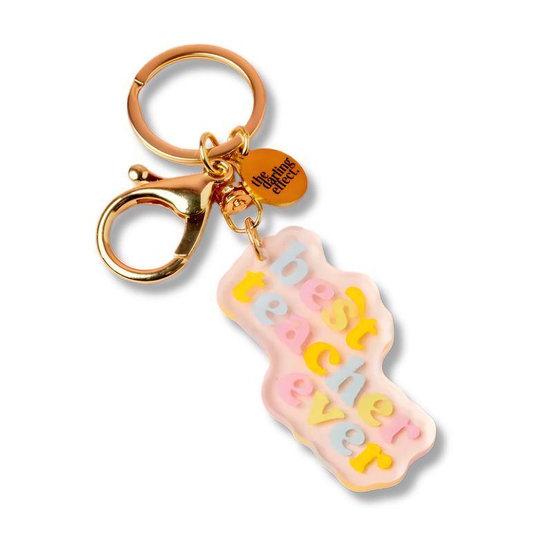 Best Teacher Ever Acrylic Keychain