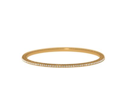 Gold Meridian Eclipse Thin Bangle