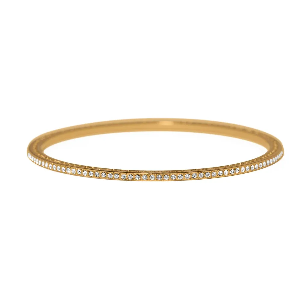 Gold Meridian Eclipse Thin Bangle