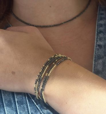 Hope Unwritten Bright Silver 2mm Hematite Bracelet