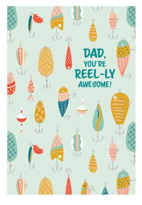 Fishing Lures Father's Day Card