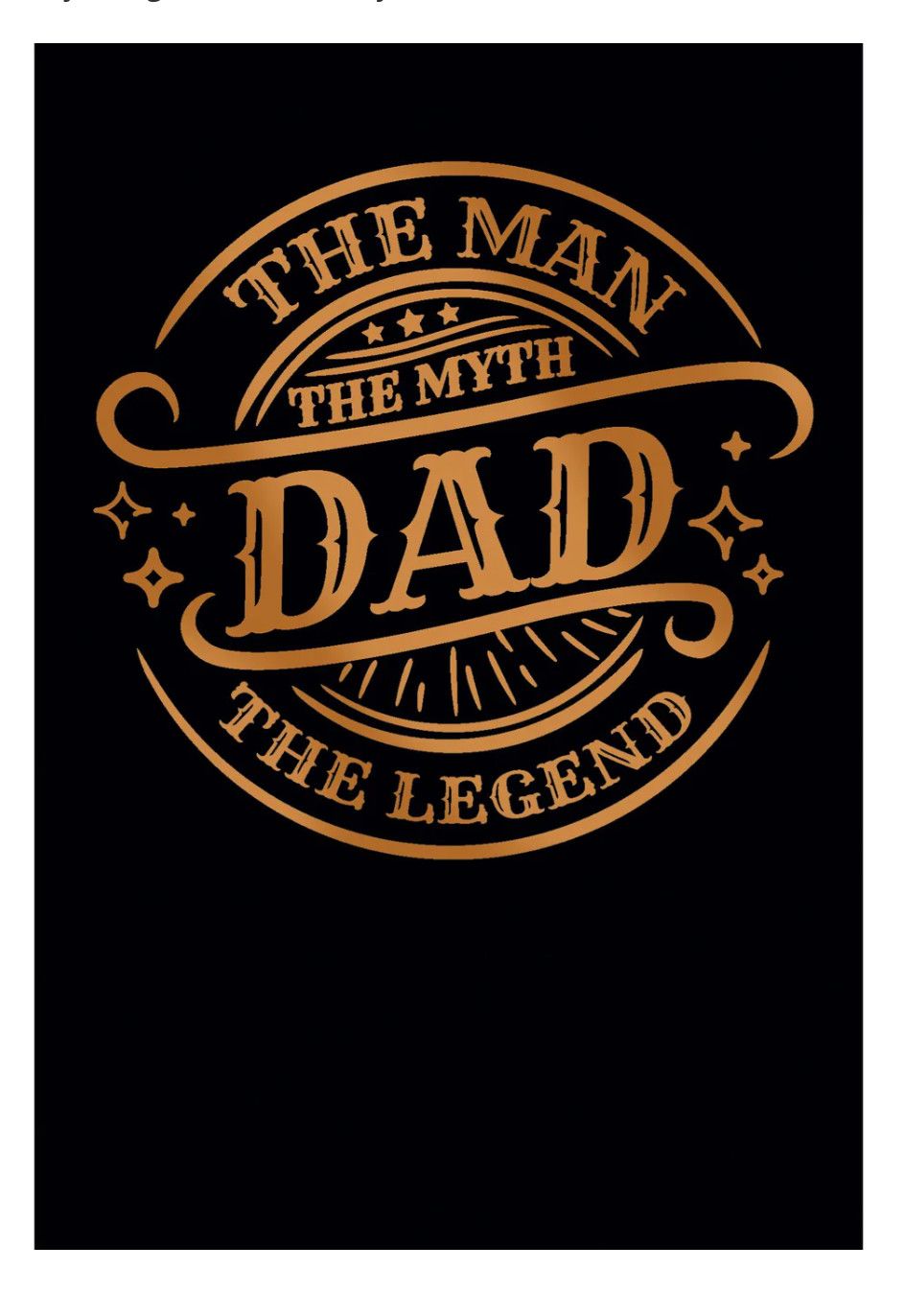 Man Myth Legend Father's Day Card