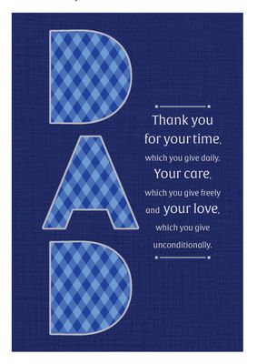 Dad Plaid Father's Day Card