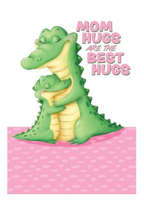 Gator Hug Mother's Day Card