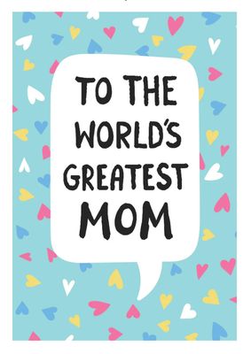 World's Greatest Mom Mother's Day Card