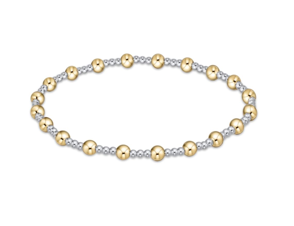 Classic Sincerity Mixed Metal Bracelet 4mm