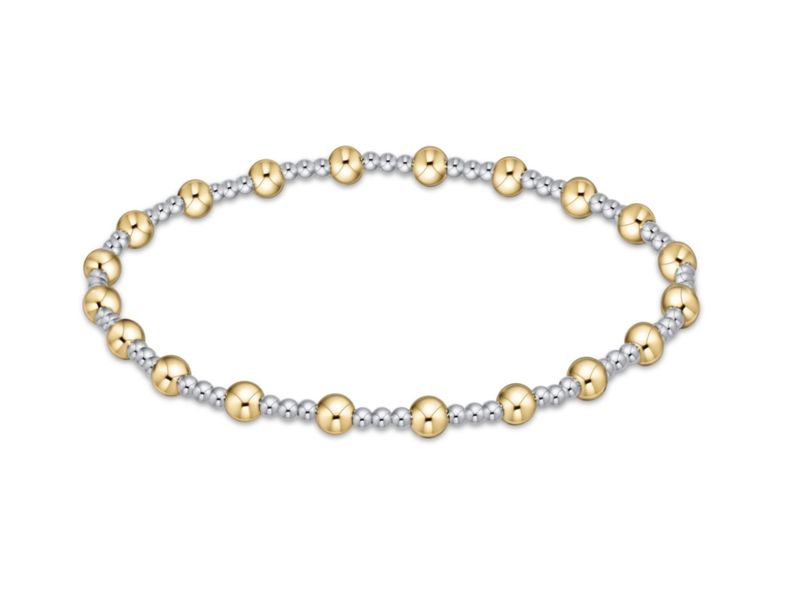 Classic Sincerity Mixed Metal Bracelet 4mm