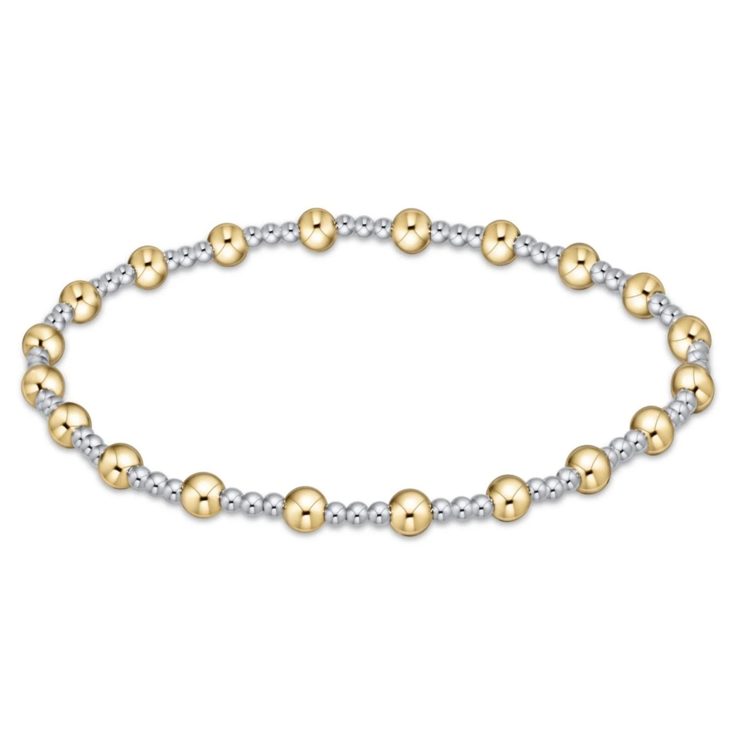 Classic Sincerity Mixed Metal Bracelet 4mm