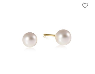 Enewton Classic Pearl Ball Stud 8mm earrings, classic pearl stud earrings for everyday wear
