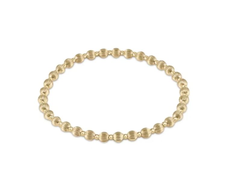 Enewton Dignity Grateful Gold Bead Bracelet 4mm