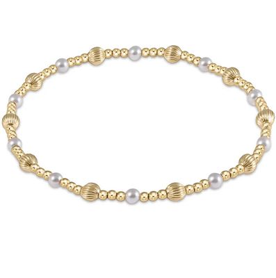 Dignity Sincerity Gemstone Pattern Bracelet 4mm Pearl