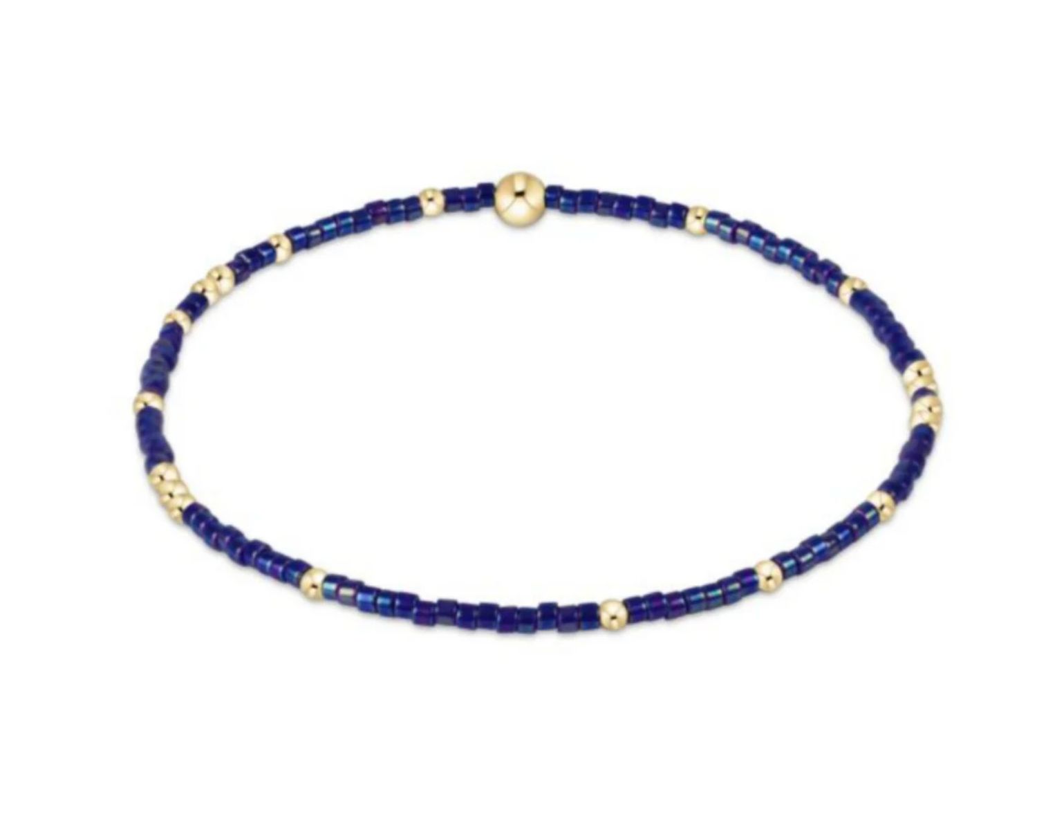 Hope Unwritten Bracelets Blue Metallic